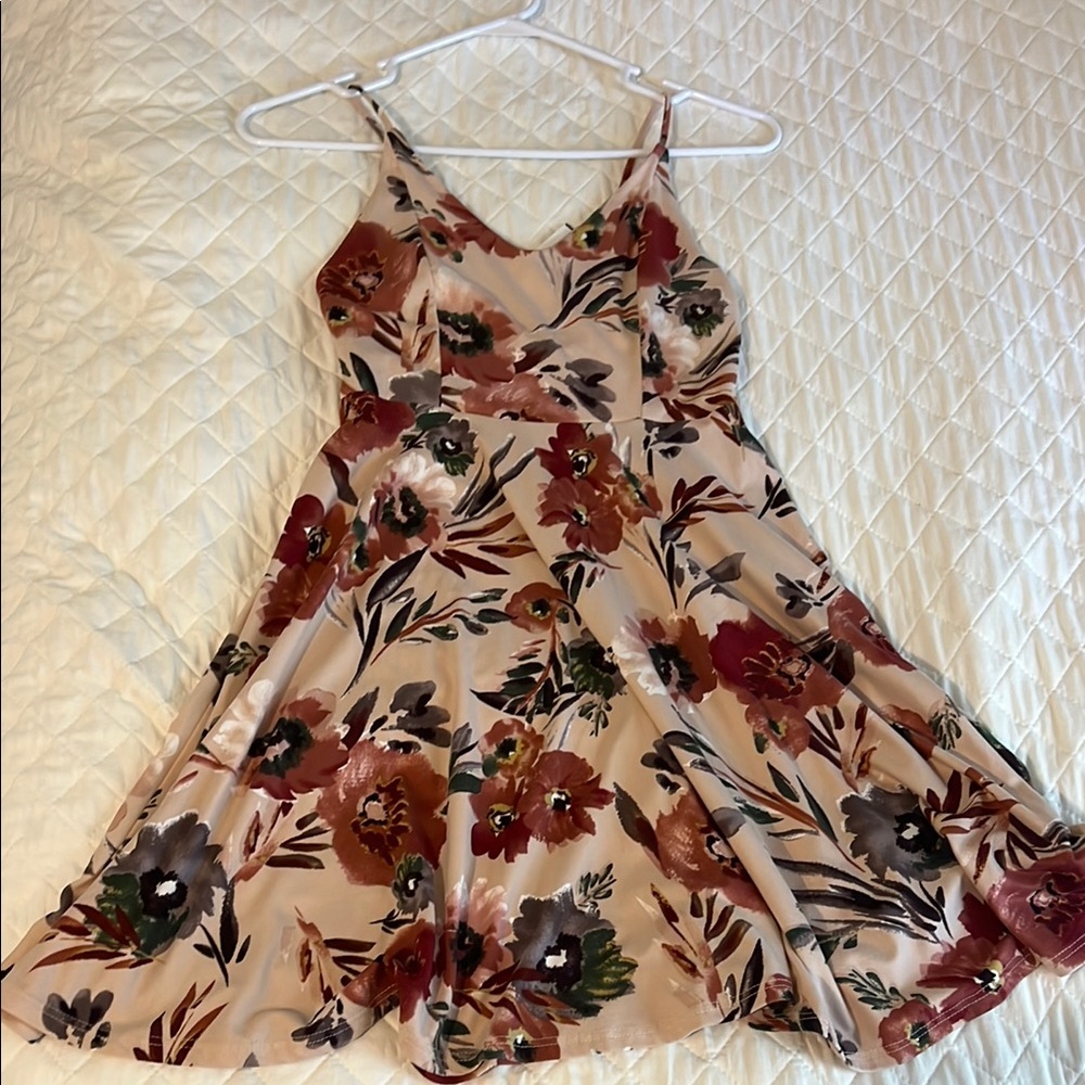 Soprano Red and Black Sleeveless Mini Sundress
